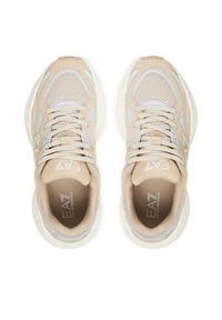 EA7 Emporio Armani Sneakersy X8X237 XK425 MZ202 Beżowy. Kolor: beżowy. Materiał: materiał