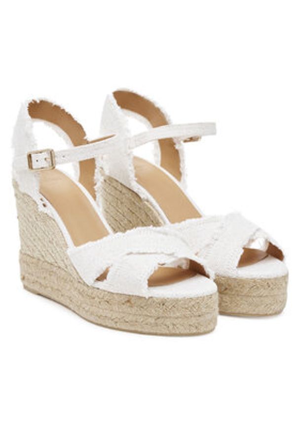 Castañer Espadryle Bromelia/8Ed/032 022360 Biały. Kolor: biały. Materiał: materiał