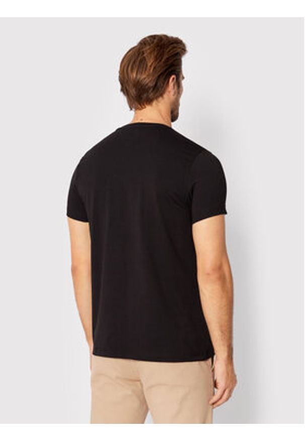 TOMMY HILFIGER - Tommy Hilfiger T-Shirt Core Stretch MW0MW27539 Czarny Slim Fit. Kolor: czarny. Materiał: bawełna
