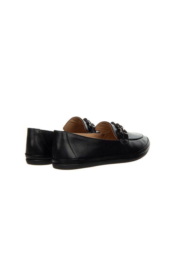 Półbuty Bayla-161 158 23703 Black 161487, Czarny, Skóra naturalna. Kolor: czarny. Materiał: skóra. Sezon: lato. Obcas: na obcasie. Wysokość obcasa: średni