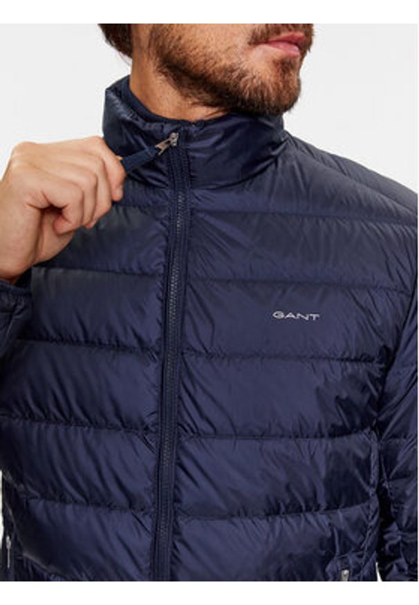 GANT - Gant Kurtka puchowa Light Down Jacket 7006298 Granatowy Regular Fit. Kolor: niebieski. Materiał: syntetyk
