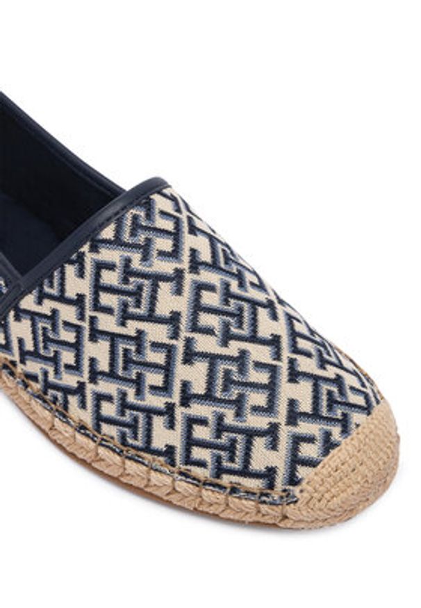 TOMMY HILFIGER - Tommy Hilfiger Espadryle Th Monogram Jacquard FW0FW09501 Brązowy. Kolor: brązowy. Materiał: materiał