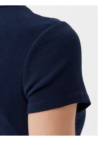 Tommy Jeans T-Shirt DW0DW19502 Granatowy Slim Fit. Kolor: niebieski. Materiał: bawełna #4