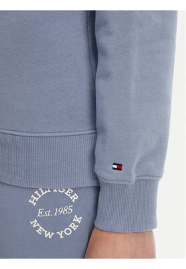 TOMMY HILFIGER - Tommy Hilfiger Bluza UW0UW05792 Niebieski Regular Fit. Kolor: niebieski. Materiał: bawełna