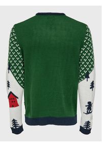 Only & Sons Sweter Xmas 22023349 Zielony Regular Fit. Kolor: zielony. Materiał: syntetyk #7