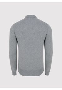 Pako Lorente - PAKO LORENTE – Szary sweter męski z kołnierzykiem polo. Okazja: na co dzień. Typ kołnierza: polo. Kolor: szary. Sezon: jesień. Styl: casual #5