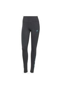 Adidas - Legginsy damskie adidas Loungwear Essentials. Kolor: szary, wielokolorowy, niebieski