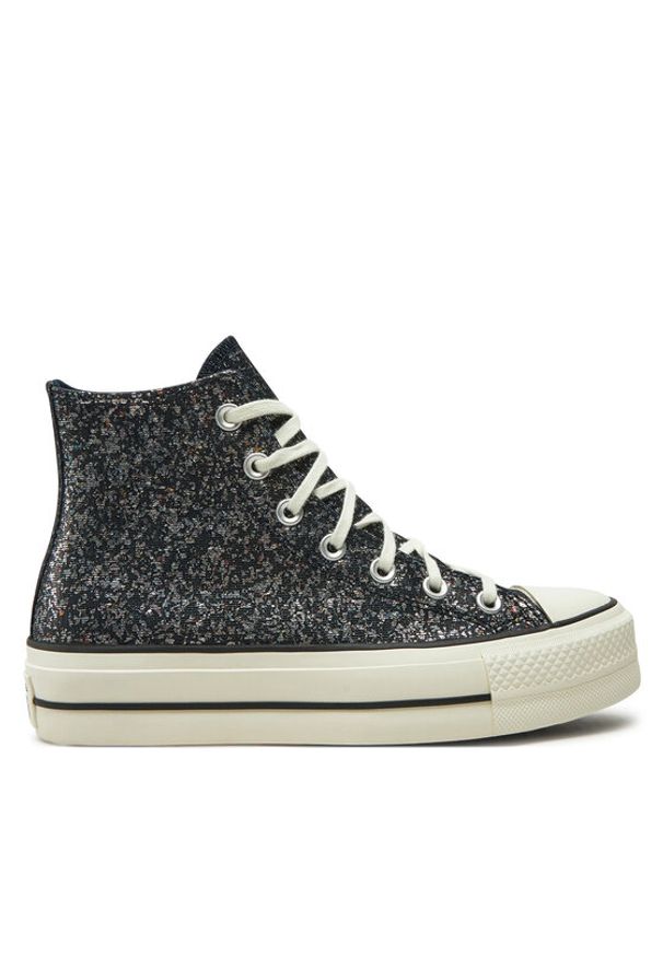 Converse Trampki Chuck Taylor All Star Lift Platform Glitter A09551C 401 Czarny. Kolor: czarny. Materiał: materiał. Obcas: na platformie