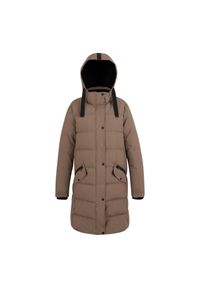 Regatta - Kurtka Ocieplana Damska Eryn. Kolor: czarny, wielokolorowy, brązowy, zielony. Materiał: puch. Sport: turystyka piesza #1