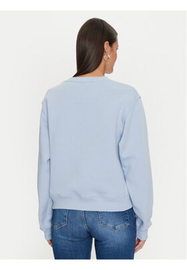 Guess Bluza W4YQ26 K9Z21 Błękitny Regular Fit. Kolor: niebieski. Materiał: bawełna, syntetyk