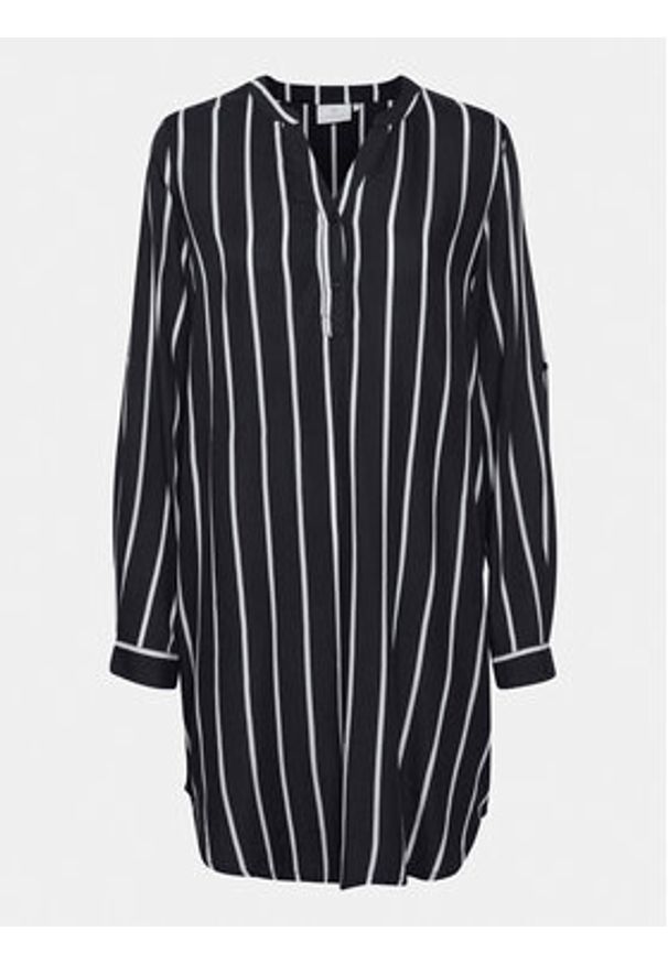 Kaffe Sukienka koszulowa Marana 10551803 Czarny Relaxed Fit. Kolor: czarny. Materiał: wiskoza. Typ sukienki: koszulowe