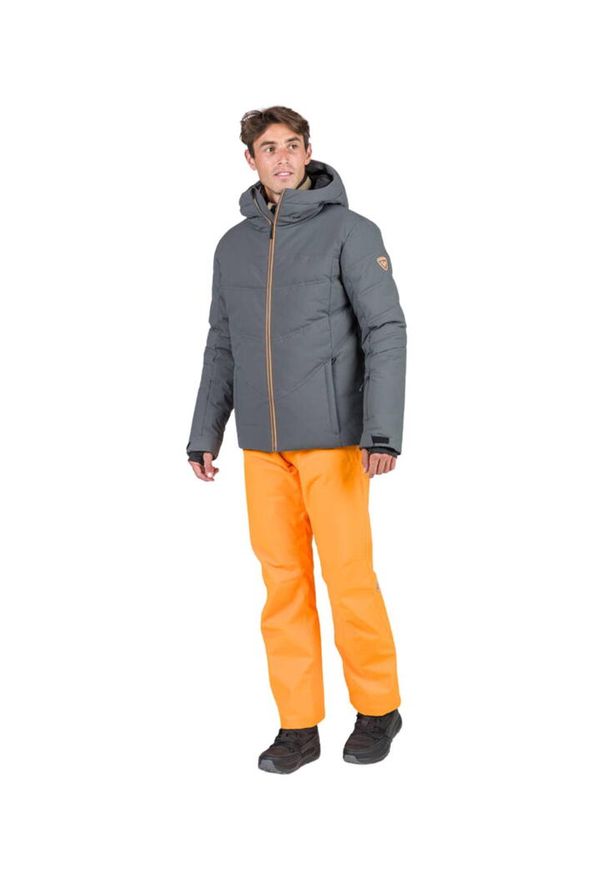 Kurtka narciarska Rossignol męska Siz szara. Kolor: szary. Sezon: zima. Styl: wakacyjny