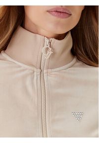 Guess Bluza V3BQ22 K0232 Beżowy Regular Fit. Kolor: beżowy. Materiał: syntetyk #4