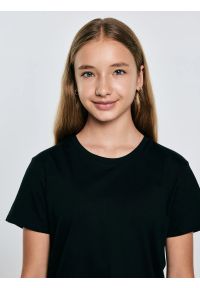Big-Star - Koszulka dziewczęca z krótkim rękawem czarna Basseca 906. Okazja: na co dzień. Kolor: czarny. Materiał: bawełna. Długość rękawa: krótki rękaw. Długość: krótkie. Styl: klasyczny, casual #6