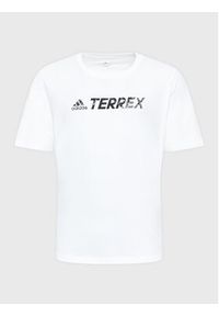Adidas - adidas T-Shirt Terrex Classic Logo HF3285 Biały Regular Fit. Kolor: biały. Materiał: bawełna #6