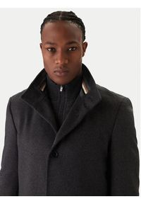 BOSS Płaszcz wełniany H-Hyde 50551078 Szary Slim Fit. Kolor: szary. Materiał: wełna #2
