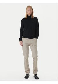 Calvin Klein Chinosy LV040EM633 Beżowy Slim Fit. Kolor: beżowy. Materiał: bawełna #4