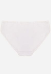 Renee - Białe Majtki Figi z Bawełny z Napisem Love Adririn. Kolor: biały. Materiał: bawełna. Wzór: napisy #2