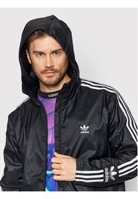 Adidas - adidas Wiatrówka Clover Coat HC2006 Czarny Regular Fit. Kolor: czarny. Materiał: syntetyk #4