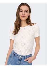 JDY T-Shirt 15158450 Biały Regular Fit. Kolor: biały. Materiał: syntetyk #5