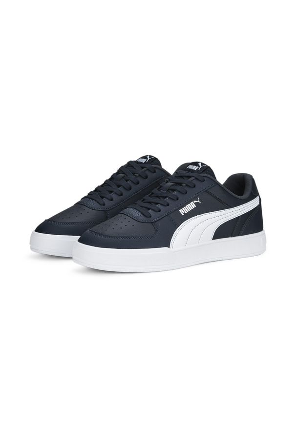 Buty do chodzenia męskie Puma Caven. Zapięcie: sznurówki. Kolor: biały, wielokolorowy, niebieski. Materiał: materiał, syntetyk. Szerokość cholewki: normalna. Sport: turystyka piesza