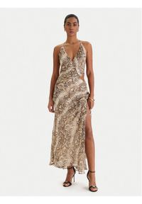 BARDOT - Bardot Sukienka koktajlowa Cyrel 59760DB6 Beżowy Regular Fit. Kolor: beżowy. Materiał: syntetyk. Styl: wizytowy #1