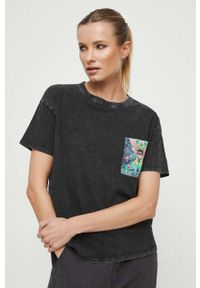 medicine - Medicine t-shirt bawełniany kolor szary. Kolor: szary. Materiał: bawełna. Długość rękawa: krótki rękaw. Długość: krótkie. Wzór: nadruk. Styl: klasyczny #1