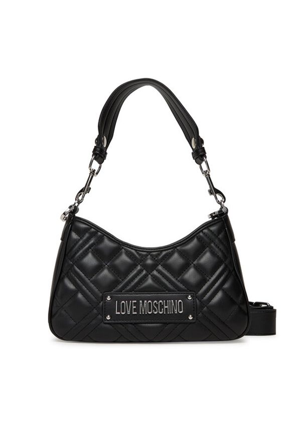 Love Moschino - LOVE MOSCHINO Torebka JC4152PP1NLA000B Czarny. Kolor: czarny. Materiał: skórzane