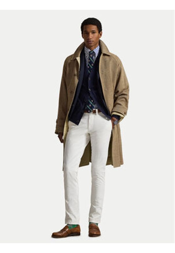 Polo Ralph Lauren Chinosy 710704176055 Biały Slim Fit. Kolor: biały. Materiał: bawełna