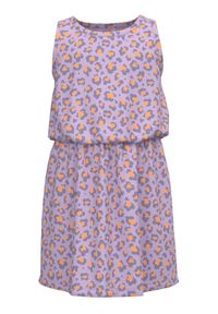 Name it - NAME IT Sukienka 13217244 Fioletowy Regular Fit. Kolor: fioletowy. Materiał: bawełna