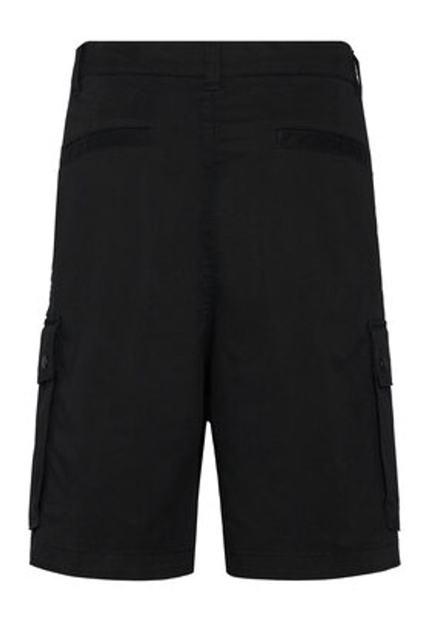 Hugo - HUGO Szorty materiałowe Craysen 50556891 Czarny Straight Fit. Kolor: czarny. Materiał: bawełna