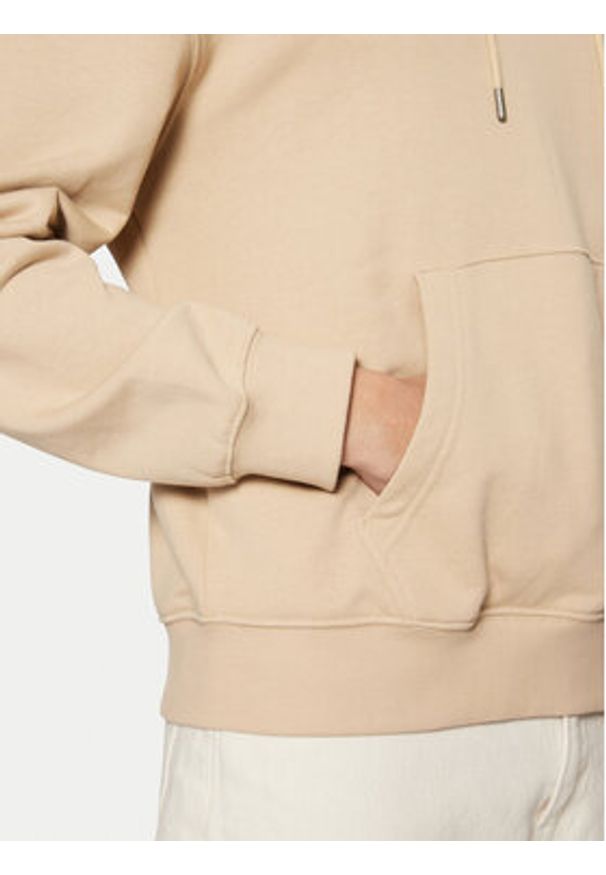 Guess Jeans Bluza M5RQ38 KCPR1 Beżowy Regular Fit. Kolor: beżowy. Materiał: bawełna