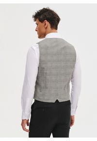 Pako Lorente - PAKO LORENTE – Dwurzędowa kamizelka w kratę. Materiał: poliester, elastan, wiskoza. Styl: elegancki, młodzieżowy #9