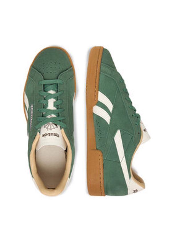 Reebok Sneakersy EO-CLUB C GROUNDS UK 100244920 Zielony. Kolor: zielony. Materiał: skóra, zamsz. Model: Reebok Club