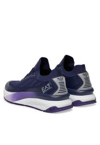 EA7 Emporio Armani Sneakersy X8X176 XK377 U548 Granatowy. Kolor: niebieski. Materiał: skóra #3