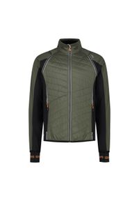 Kurtka męska turystyczna CMP 30A2647. Typ kołnierza: kaptur. Kolor: zielony. Materiał: softshell. Sport: turystyka piesza #1