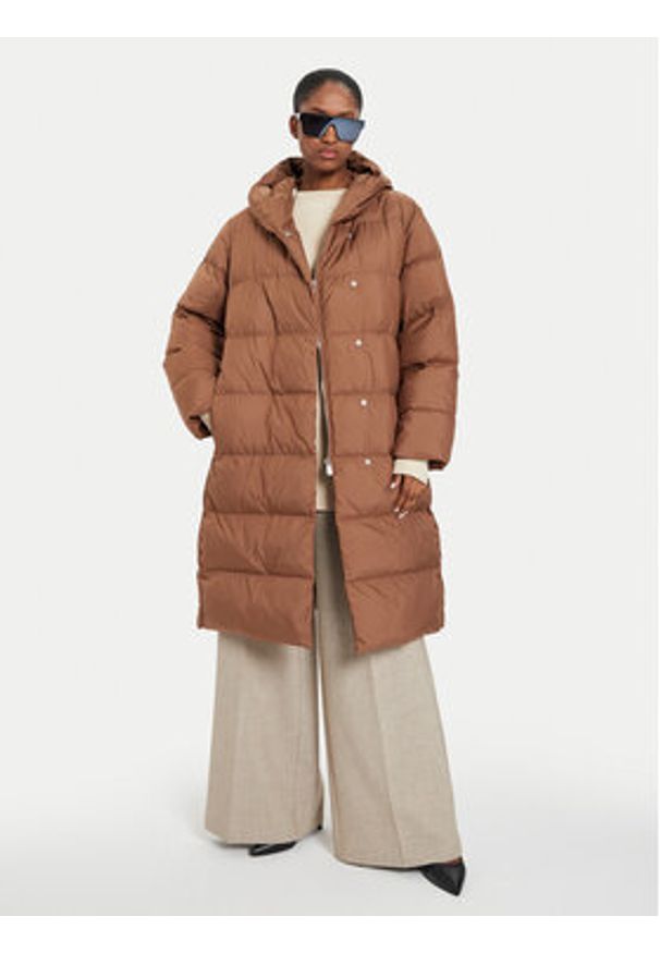 Pinko - PINKO Kurtka zimowa Collirio 103828 A11M Brązowy Regular Fit. Kolor: brązowy. Materiał: syntetyk. Sezon: zima