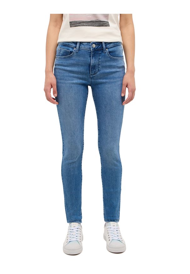 Damskie Spodnie jeansowe Mustang Style Shelby Skinny Denim Blue 1015555 5000 402