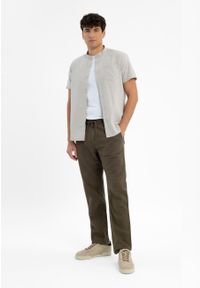 Volcano - R-LEMAR. Kolor: brązowy. Materiał: wiskoza, len, materiał. Sezon: lato. Styl: klasyczny, wakacyjny #1