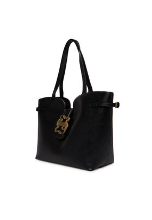 Just Cavalli Torebka 80RA4BA4 ZSA89 Czarny. Kolor: czarny. Materiał: skórzane