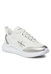 Calvin Klein Jeans Sneakersy YW0YW01442 Biały. Kolor: biały. Materiał: materiał #5