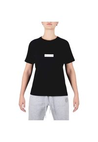 MOROTAI - Koszulka treningowa damska Morotai Bloc Logo. Kolor: czarny. Materiał: bawełna, elastan. Sport: fitness #1