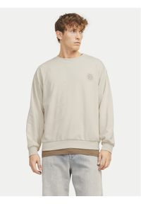 Jack & Jones Bluza Jackie 12272482 Beżowy Relaxed Fit. Kolor: beżowy. Materiał: bawełna