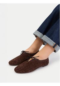 Gino Rossi - GINO ROSSI Półbuty EO-26SS02 Brązowy. Kolor: brązowy. Materiał: zamsz, skóra #5