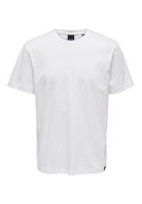 Only & Sons T-Shirt 22025208 Biały Regular Fit. Kolor: biały. Materiał: bawełna #4