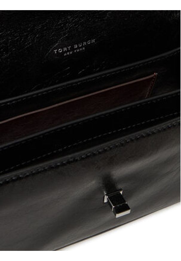 Tory Burch Torebka Kira Turnlock 167058 Czarny. Kolor: czarny. Materiał: skórzane