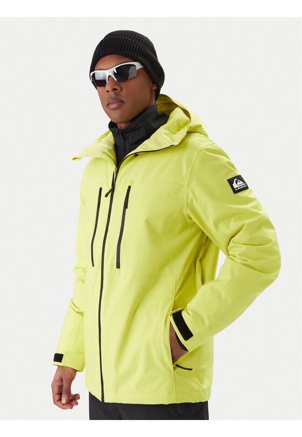 Quiksilver Kurtka snowboardowa Sycamore Solid 20K EQYTJ03502 Żółty Modern Fit. Kolor: żółty. Materiał: syntetyk. Sport: snowboard