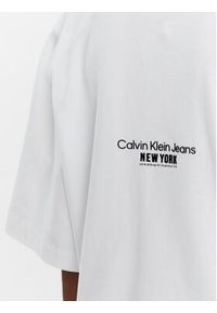 Calvin Klein Jeans T-Shirt J20J220727 Biały Regular Fit. Kolor: biały. Materiał: bawełna #4