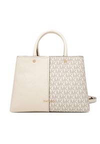 MICHAEL Michael Kors Torebka Flora 30T5GFFS2B Beżowy. Kolor: beżowy. Materiał: skórzane