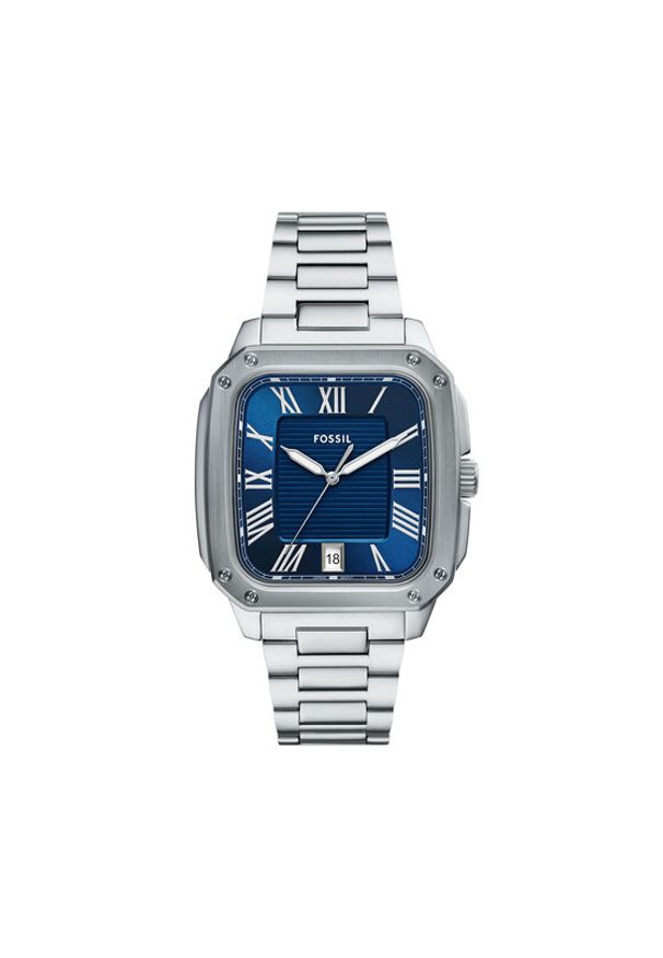 Fossil Zegarek Crosby FS6121 Srebrny. Kolor: srebrny